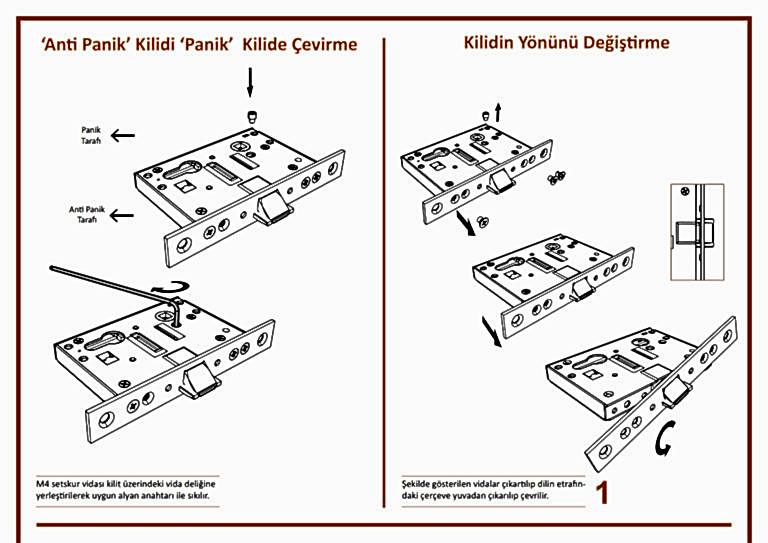 Yangın Kapısı Kilit Yönü Değiştirme