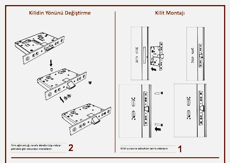 Yangın Kapısı Kilit Yönü Değiştirme