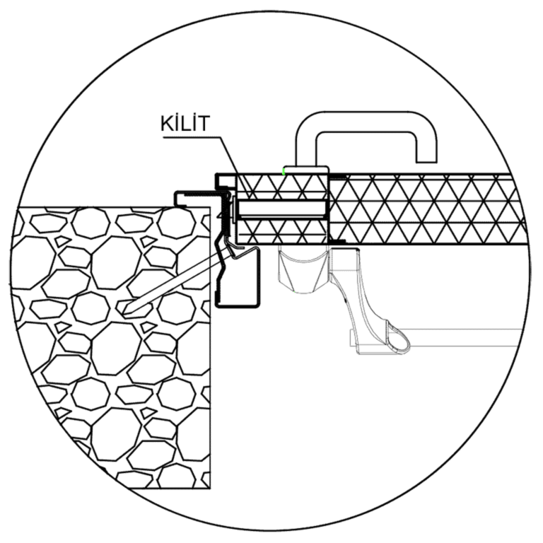 Yarım Kasa Yangın Kapısı